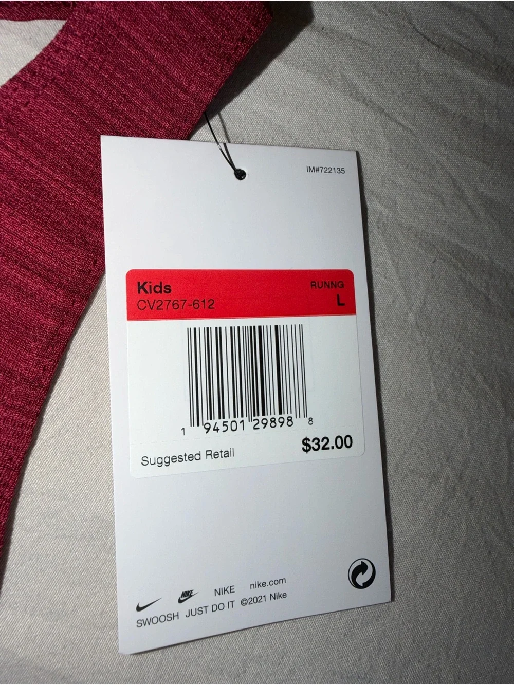 Nike Dri-FIT Performance Tank - Burgundy